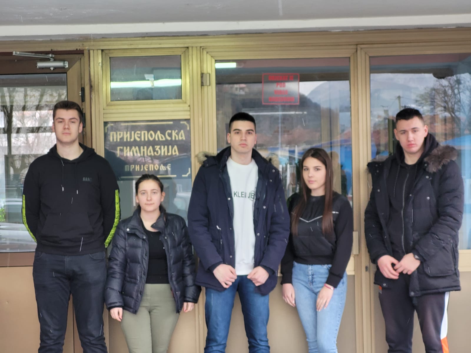 Едвин Хамзић, Милица Кијановић, Андрија Вуковић, Анђела Јањушевић и Данило Стиковић